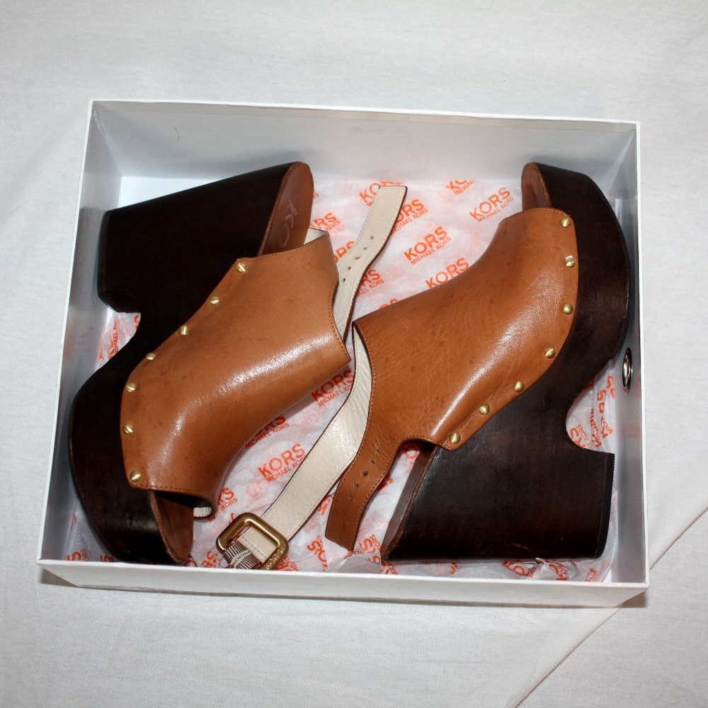 Michael Kors Scotia Platform Sandals 8.5